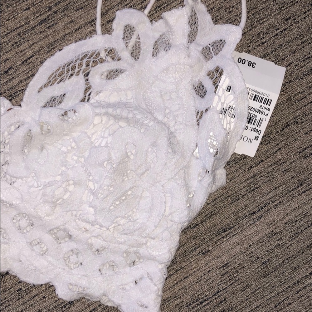 FREE PEOPLE ADELLA LACE BRALETTE M - Picture 2 of 5